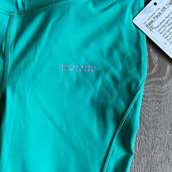 base pace pant 25" maldives green seawheeze size 2 lululemon nwt - Picture 4 of 11
